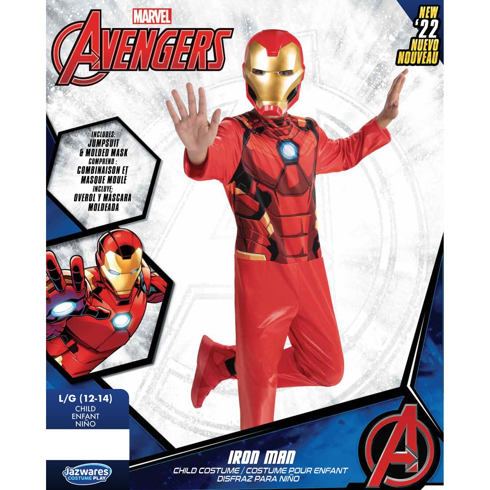 MARVEL - VALUE CHILD - IRON MAN LG (1) BL